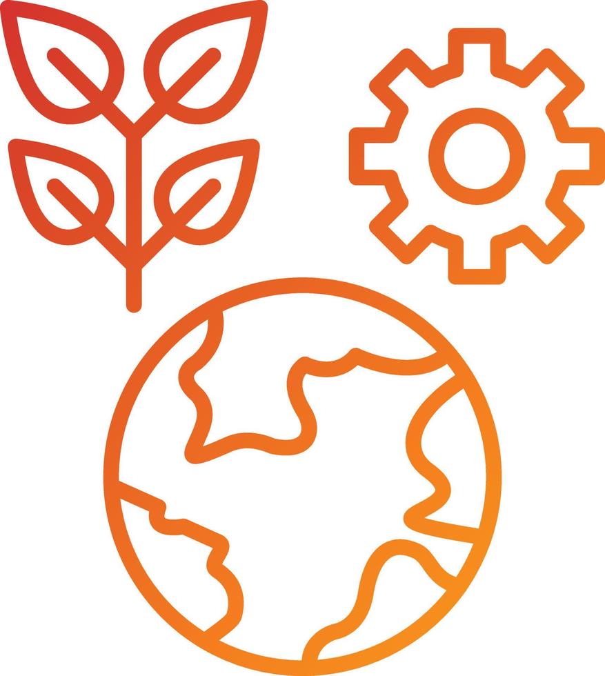 Ecosystem Planning Icon Style vector