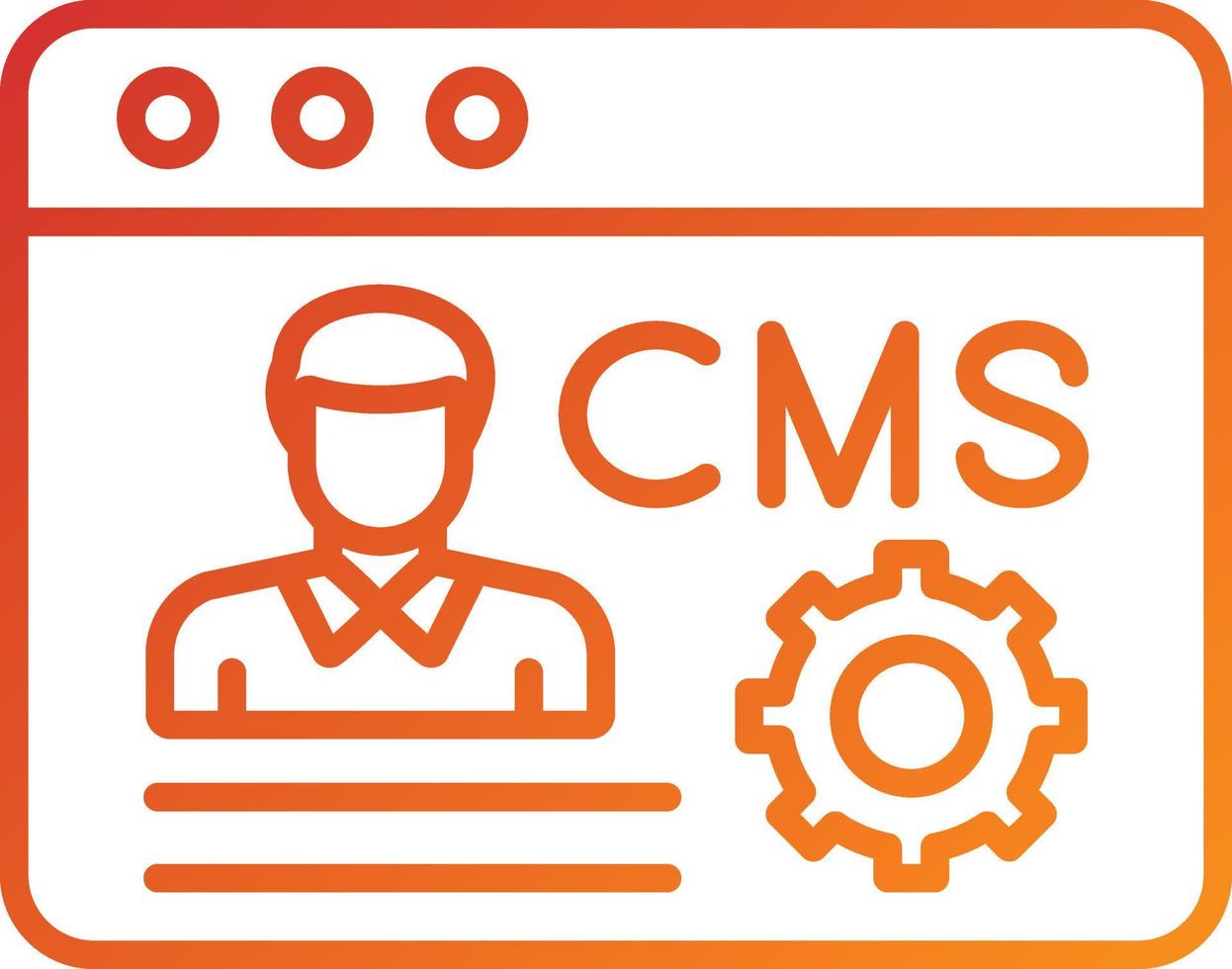 Cms Icon Style vector