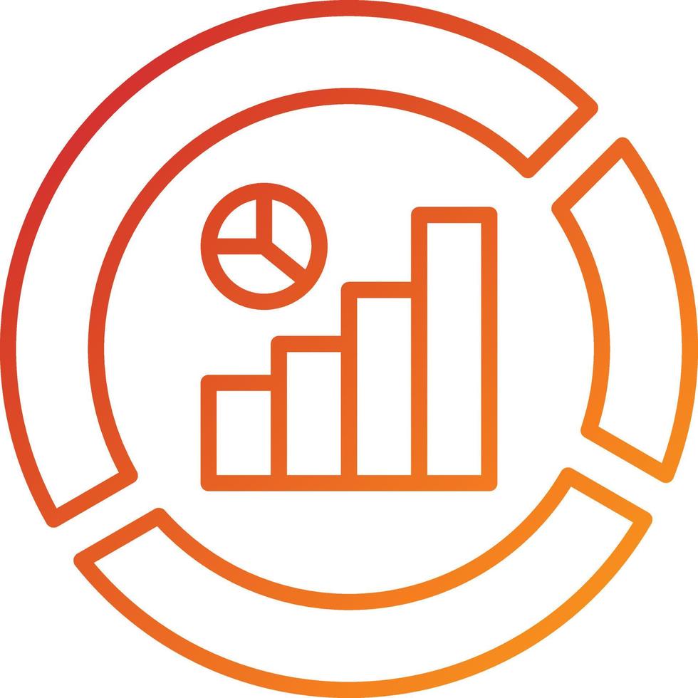 Data Segmentation Icon Style vector