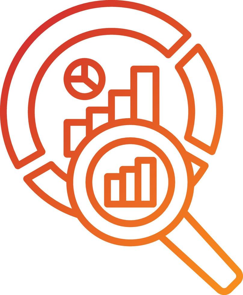 Market Research Icon Style vector