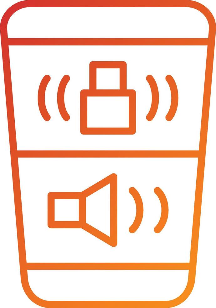 Auto Door Lock Icon Style vector