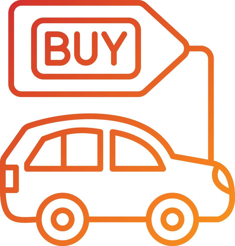 Buy a Car Icon Style vector