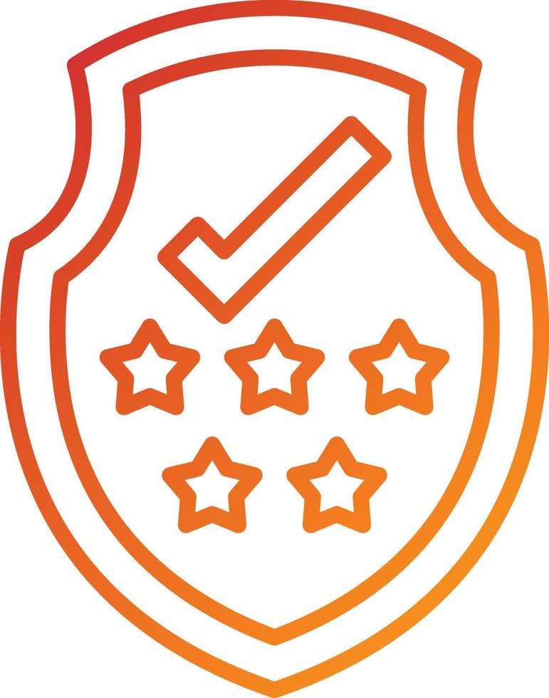 Extended Warranty Icon Style vector