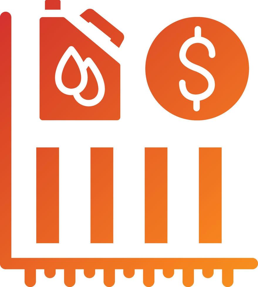 Oil Stock Market Icon Style vector