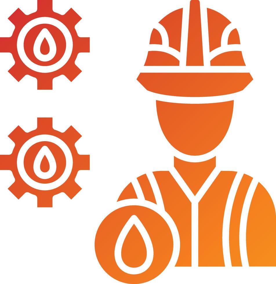 Engineer Icon Style vector