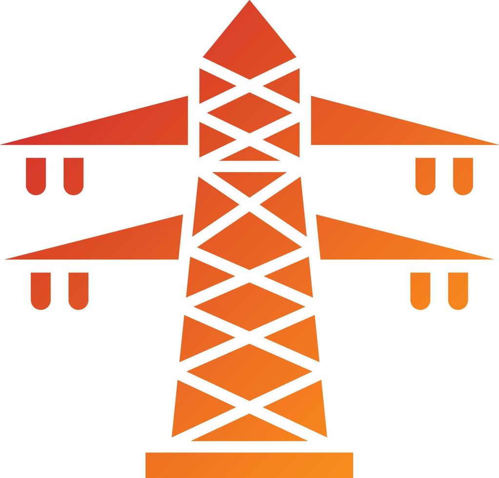 Transmission Tower Icon Style vector