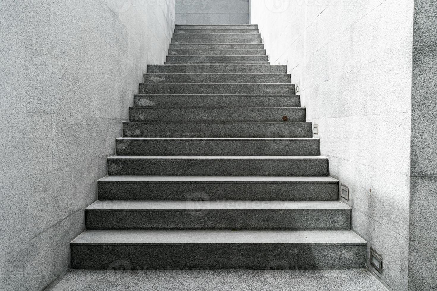 beautiful empty grey stair step photo