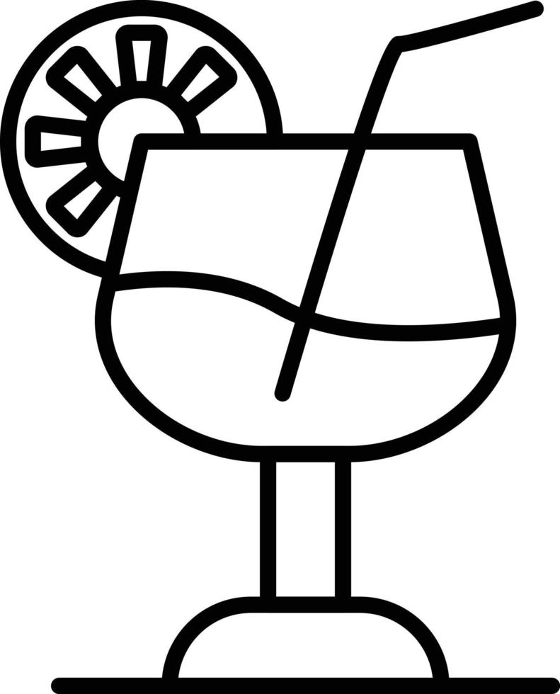 Drink Outline Icon vector