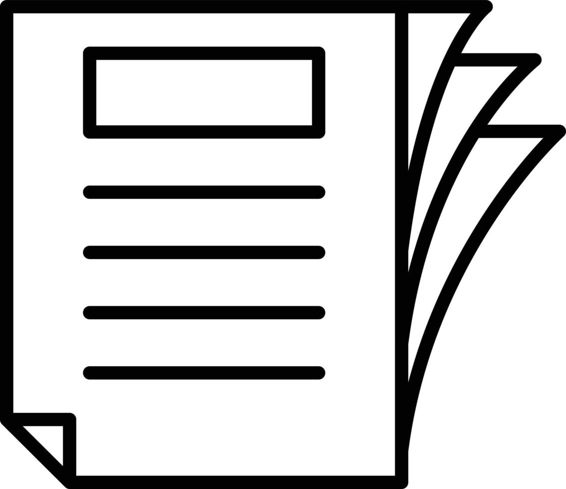Document Outline Icon vector
