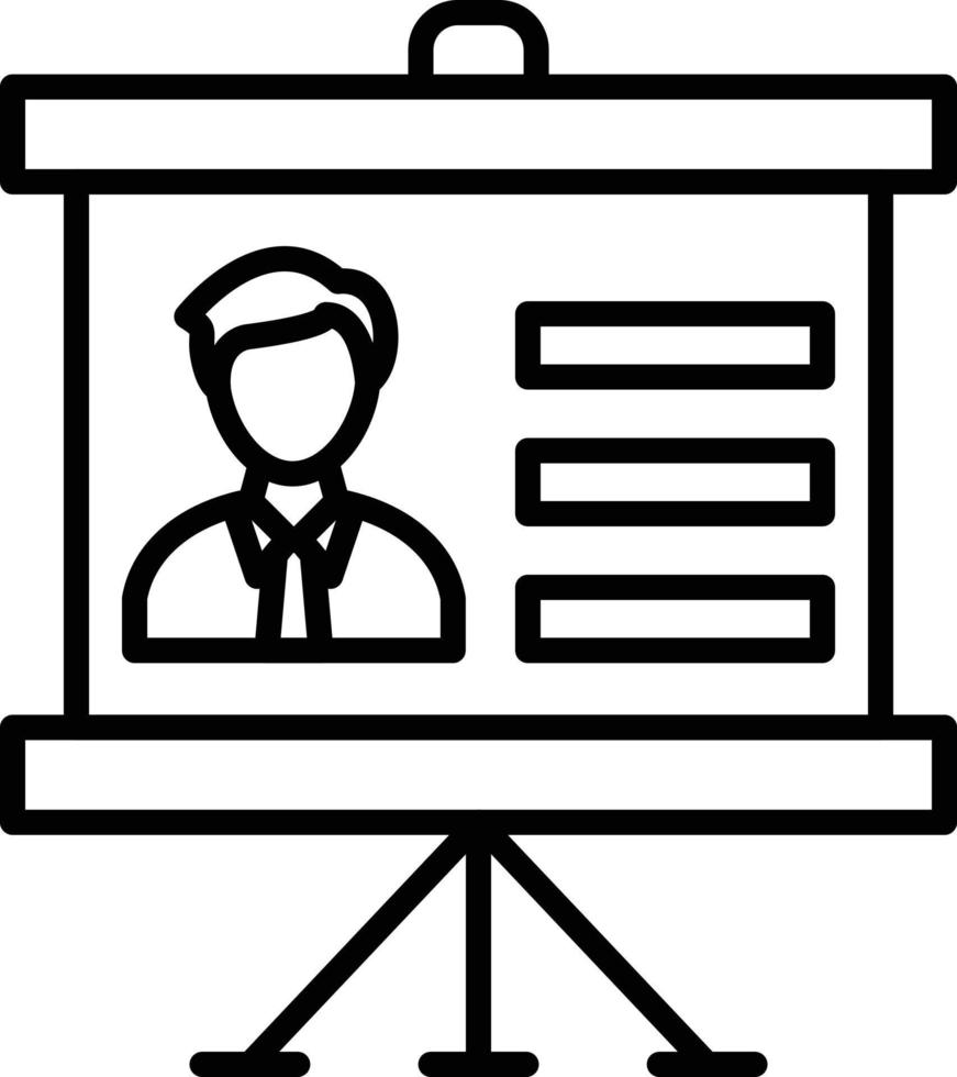 Skills Outline Icon vector