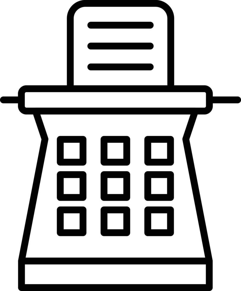 Copy writing Outline Icon vector