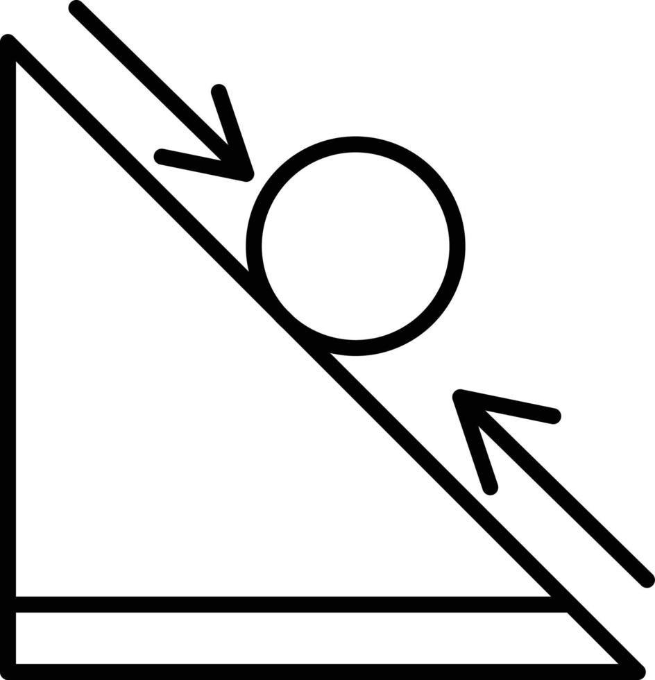 Rolling Outline Icon vector