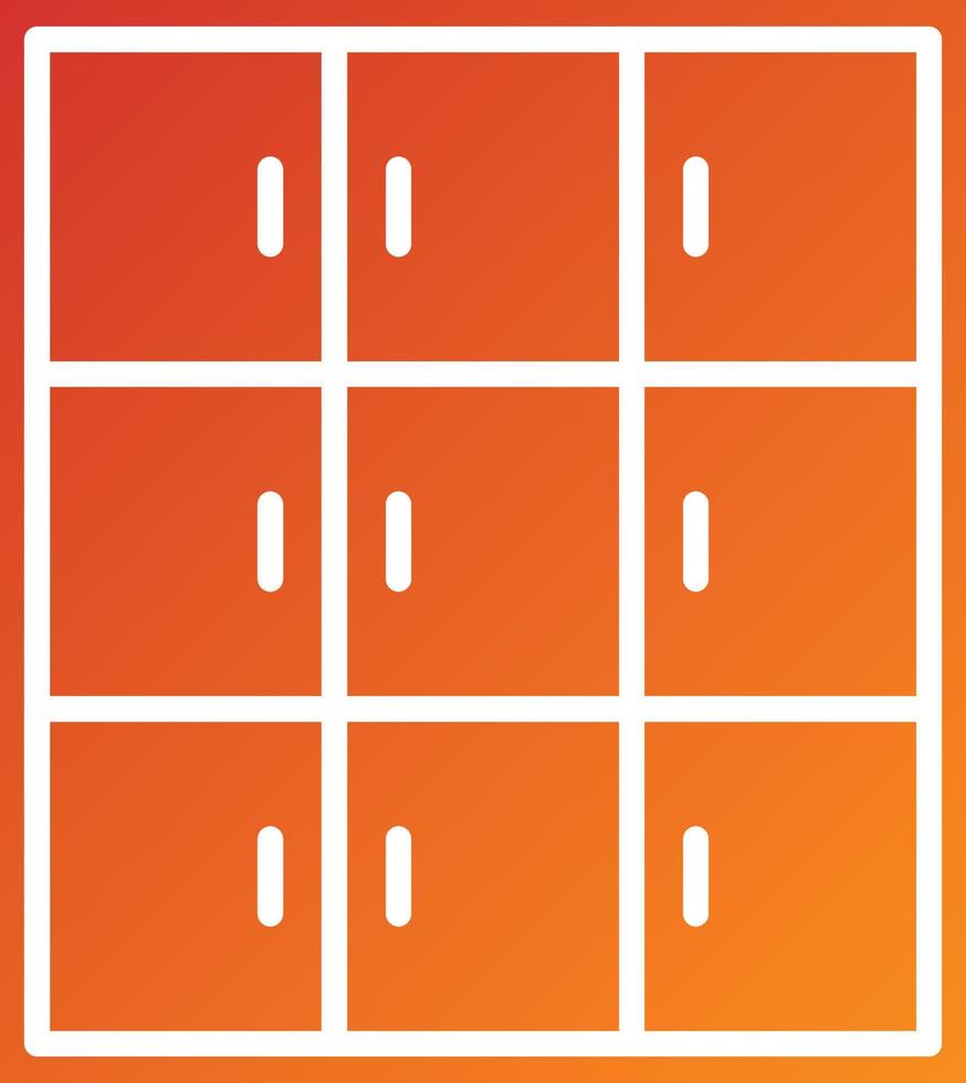 Library Locker Icon Style vector