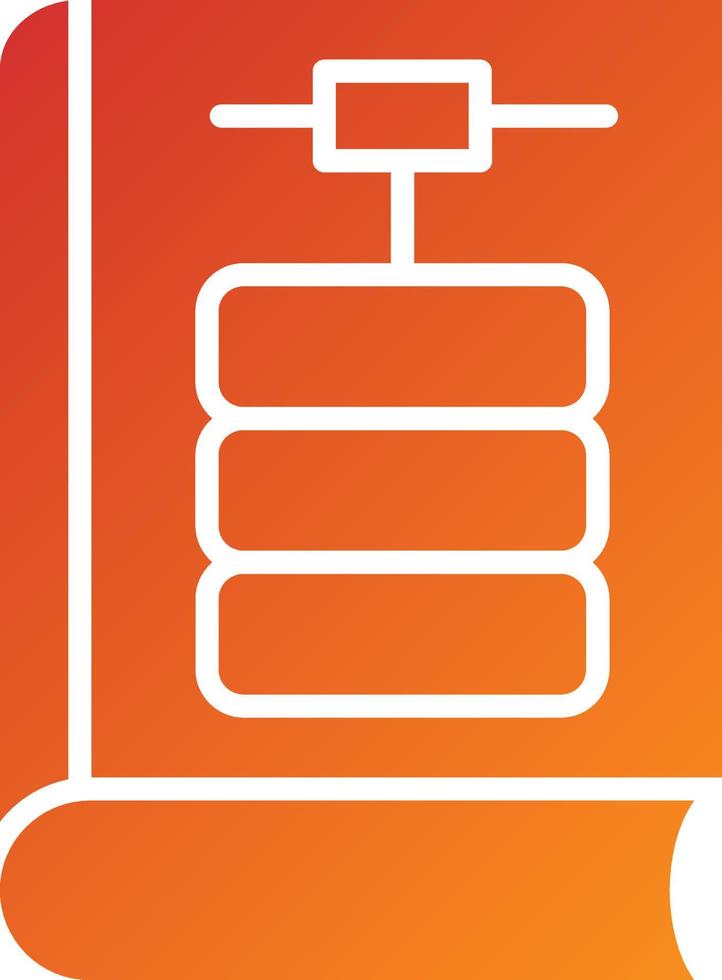 Library Database Icon Style vector