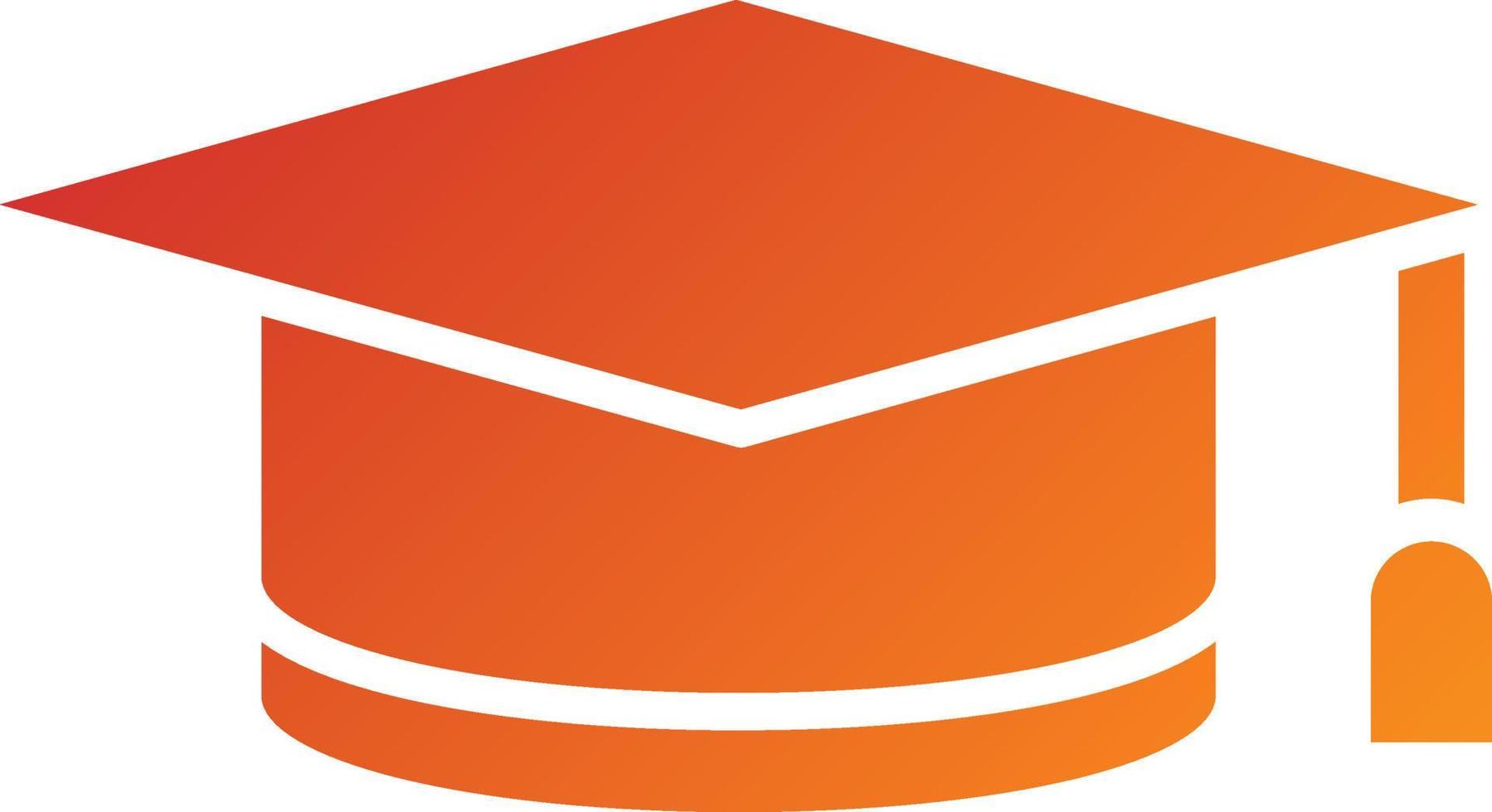 Graduate Hat Icon Style vector