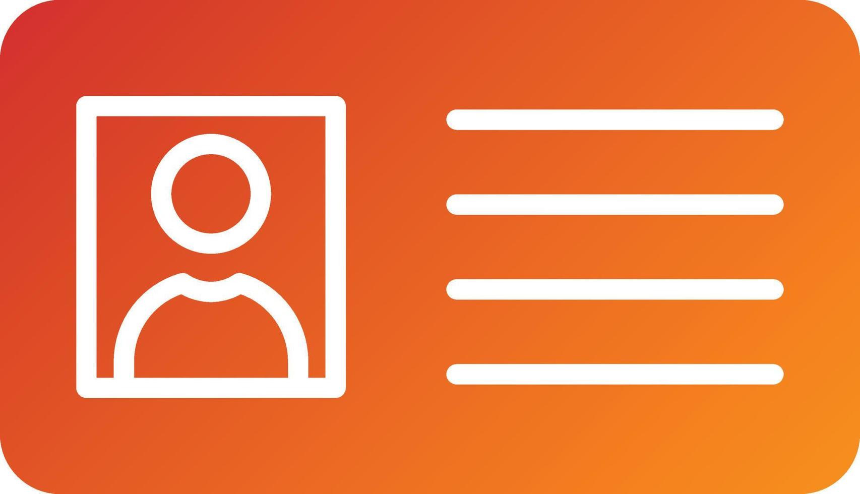 ID Card Icon Style vector