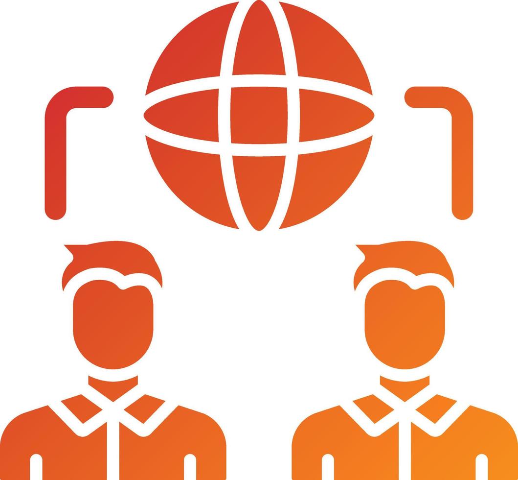 International Relations Icon Style vector