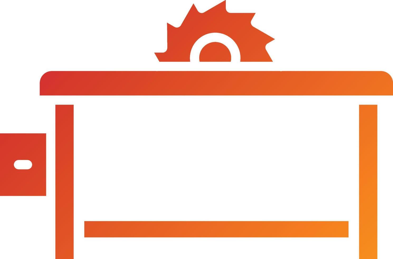 Table Saw Icon Style vector