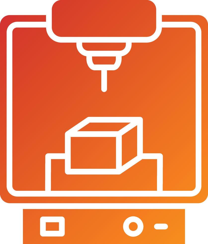 Engineering Printer Icon Style vector