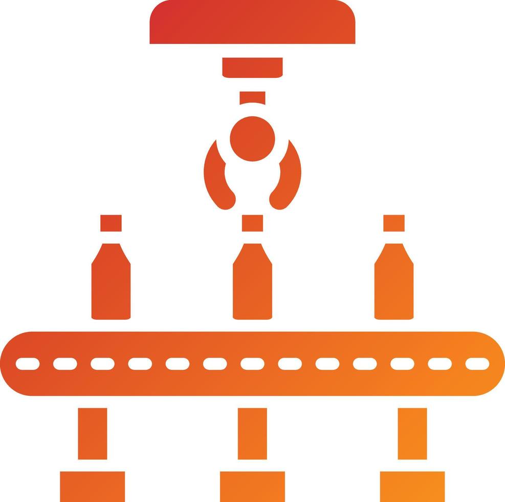 Food Conveyor Icon Style vector