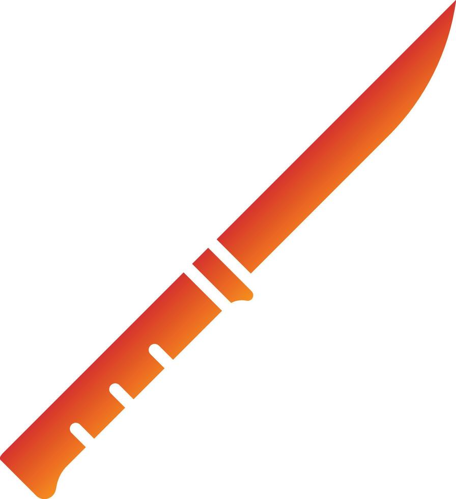 Fillet Knife Icon Style vector
