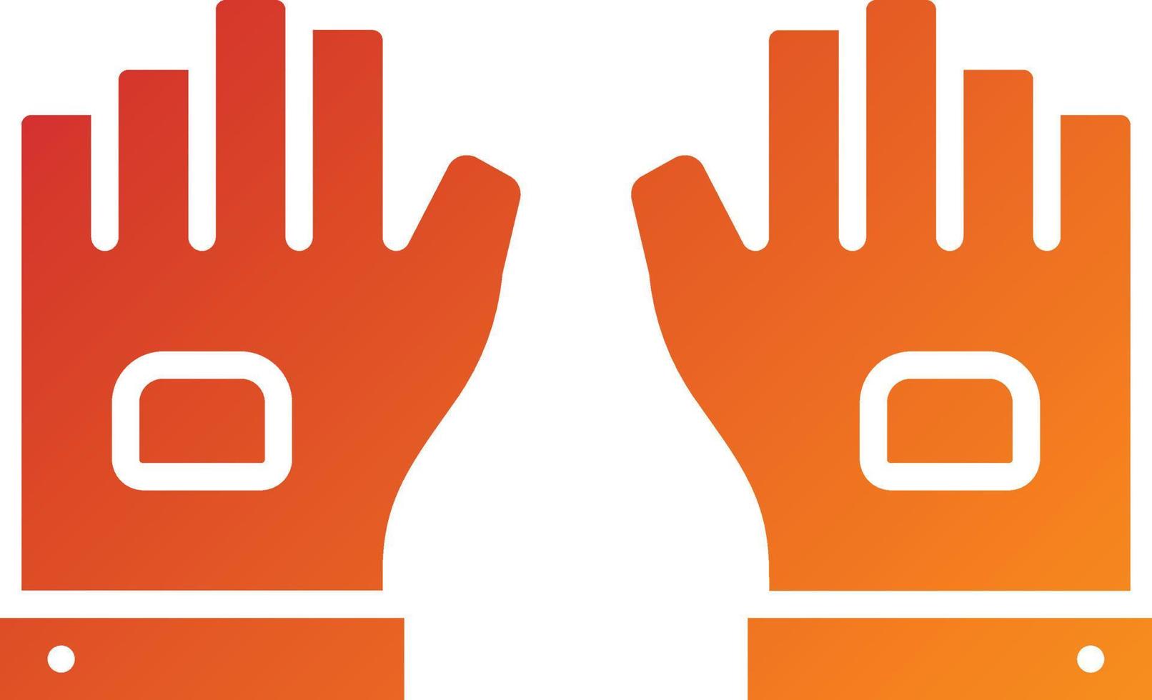 Fingerless Gloves Icon Style vector