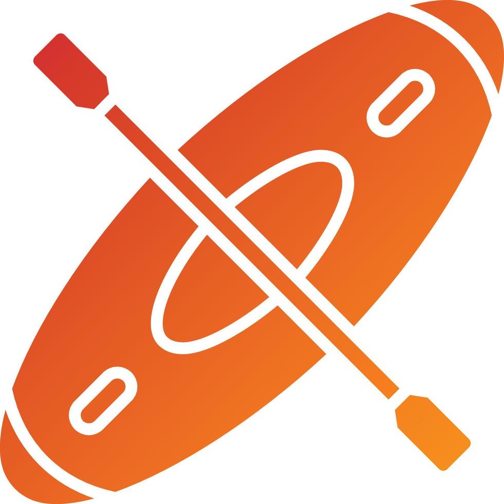 Canoeing Icon Style vector
