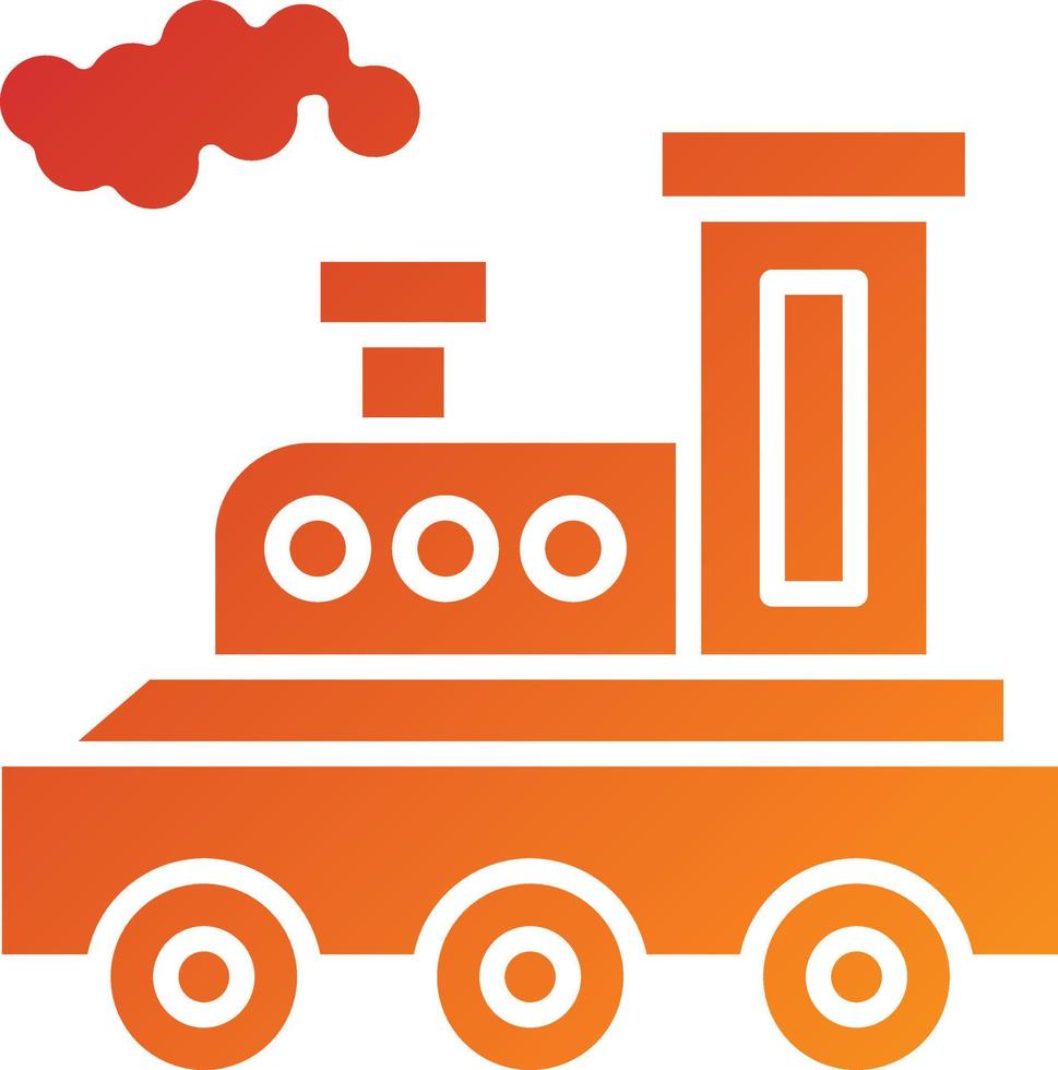Steam Train Icon Style vector