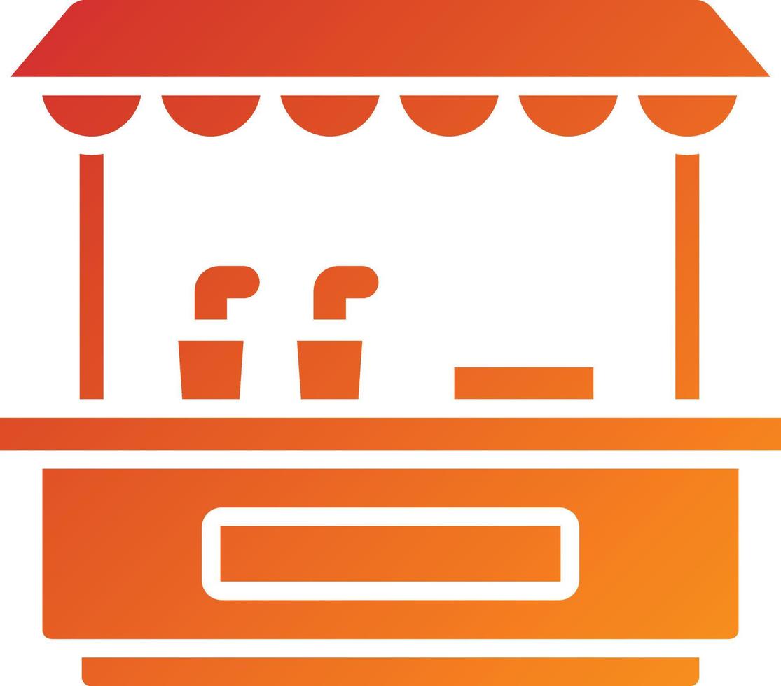 Drinks Stall Icon Style vector