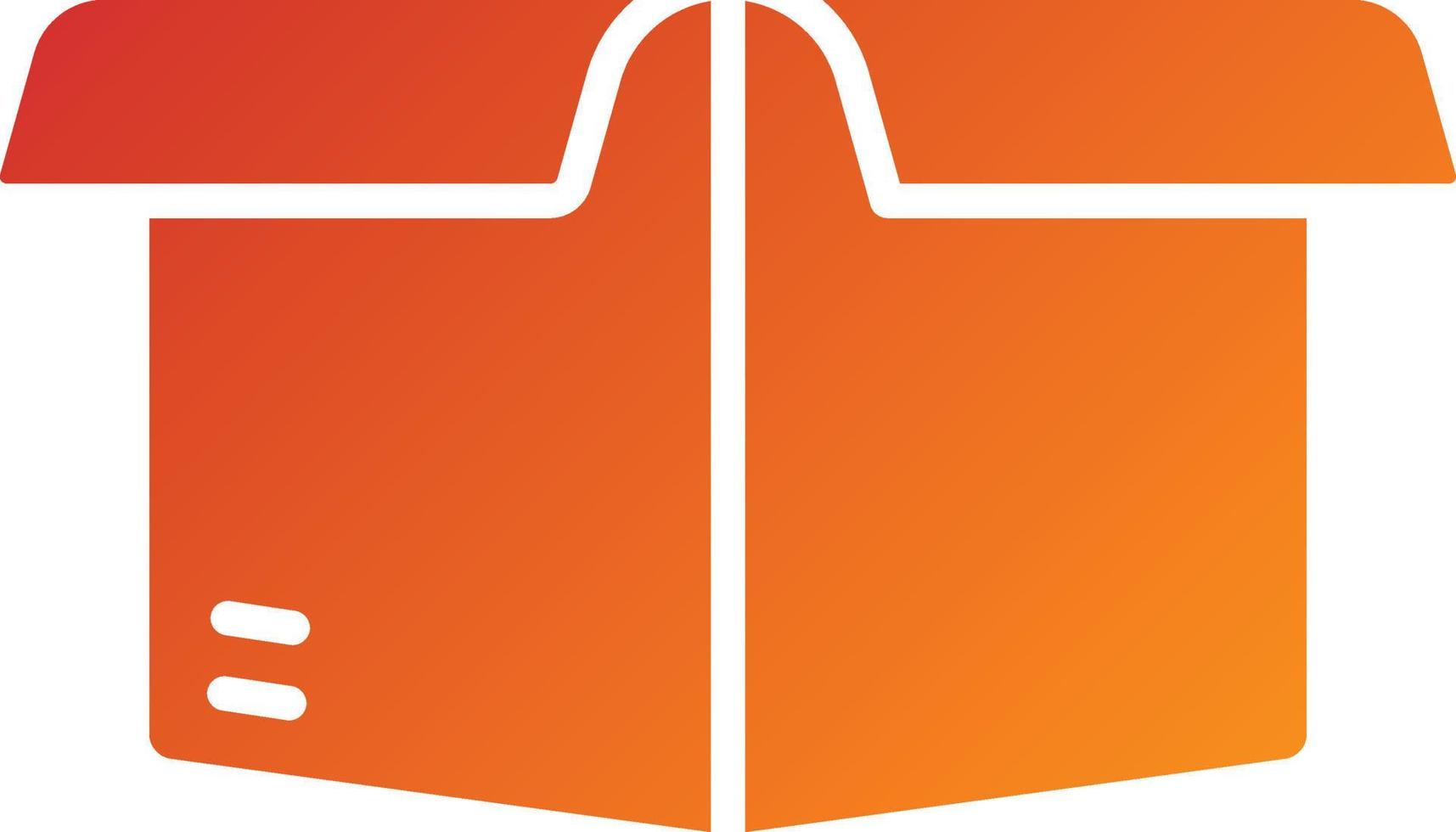 Box Opened Icon Style vector