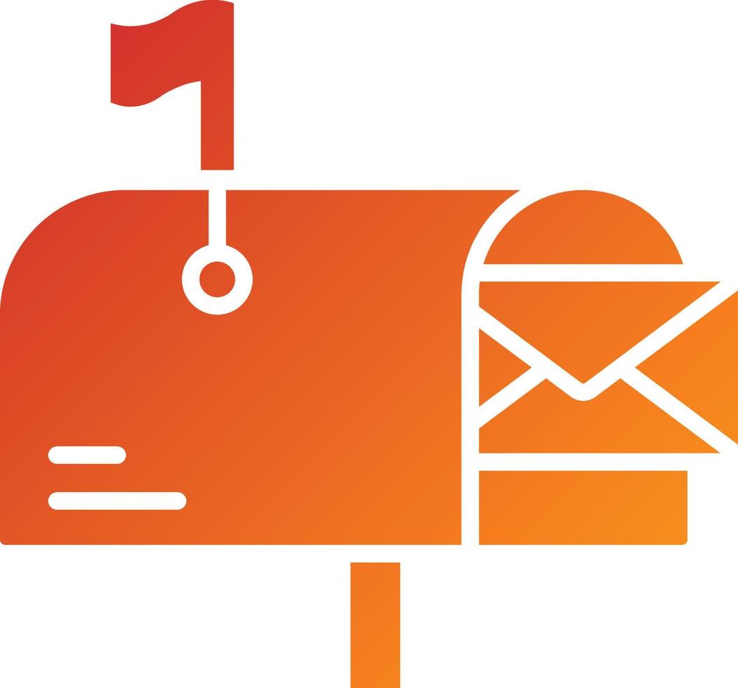 Mail Box Icon Style vector