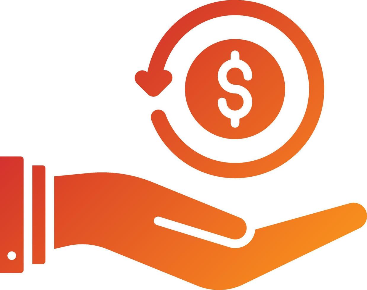 Cashback Guarantee Icon Style vector