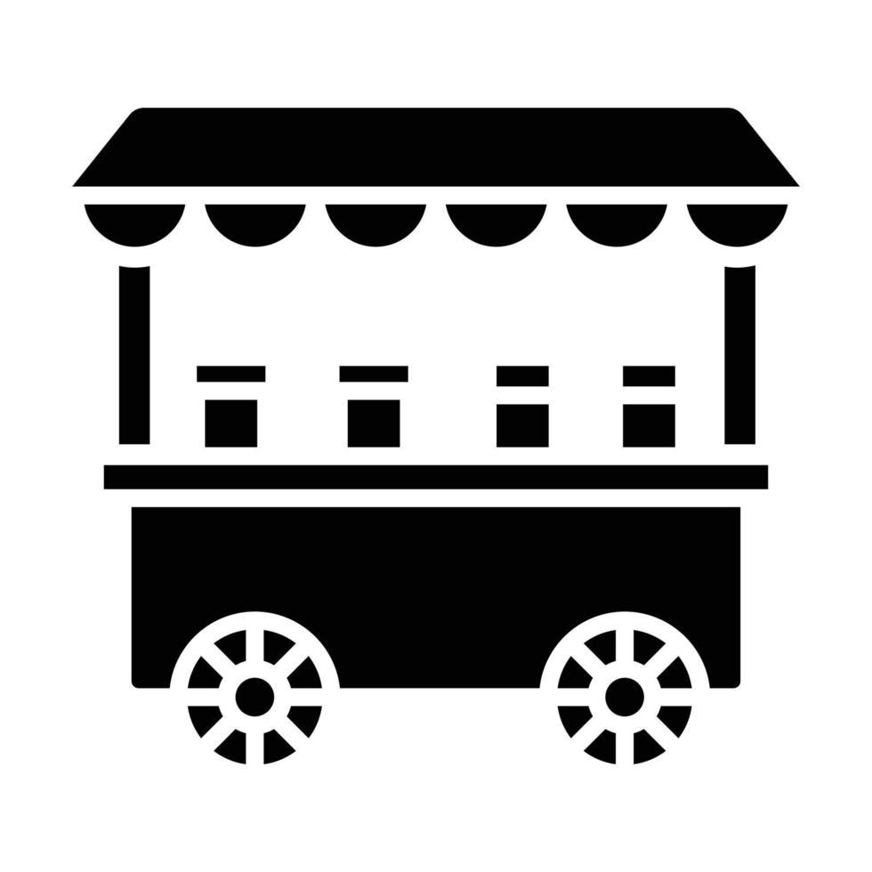 Toffee Apple Stall Icon Style vector