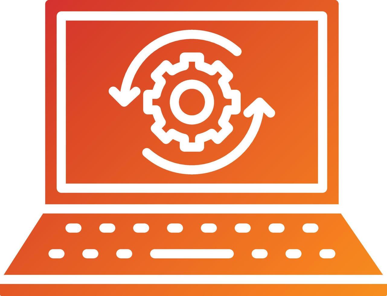 Upgrade Laptop Icon Style vector