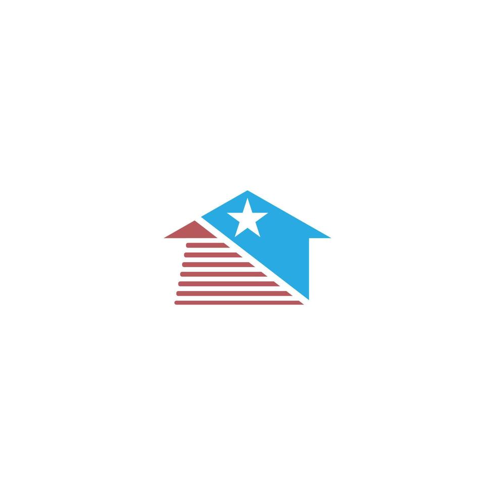 Home star logo icon illustration vector