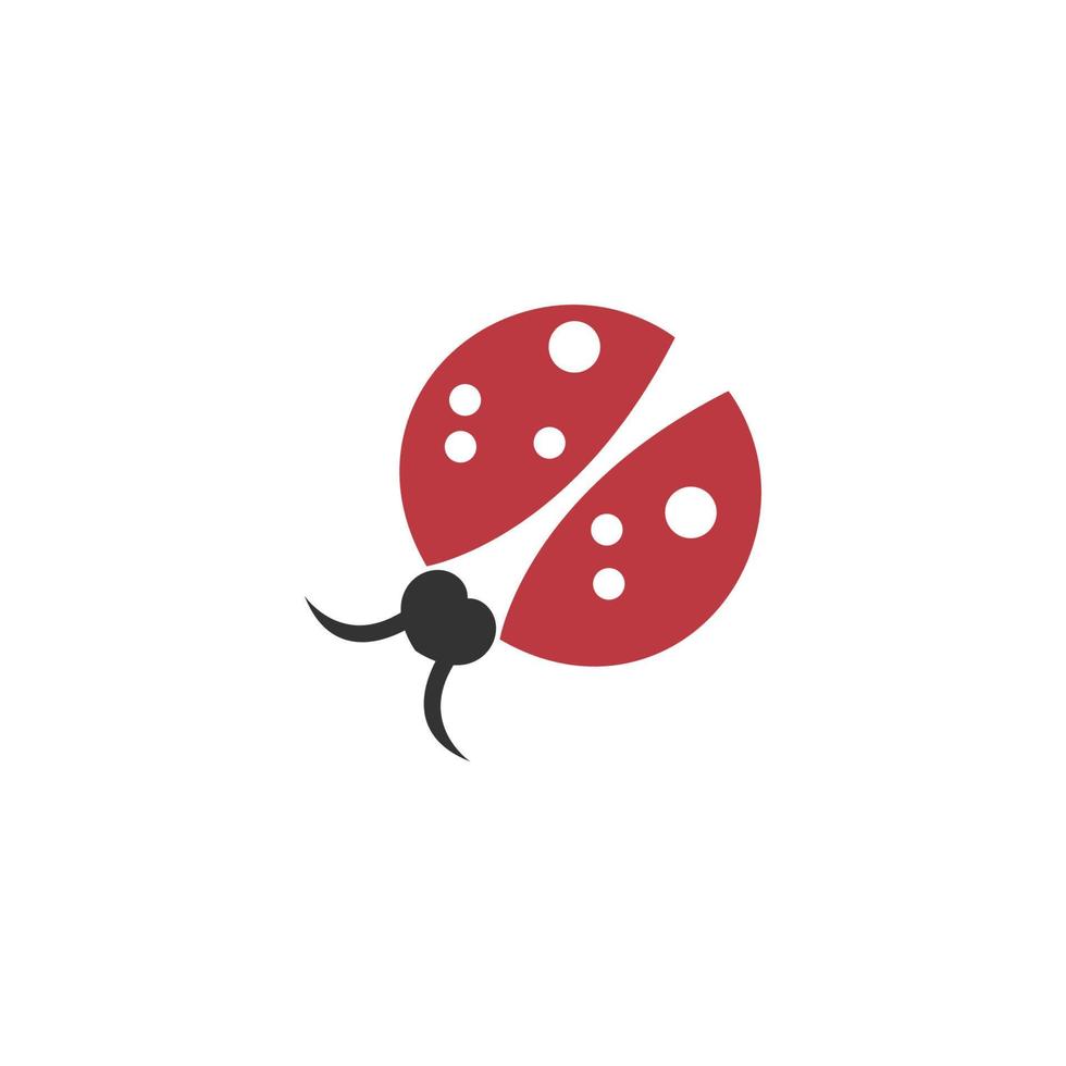 Bug icon logo template vector