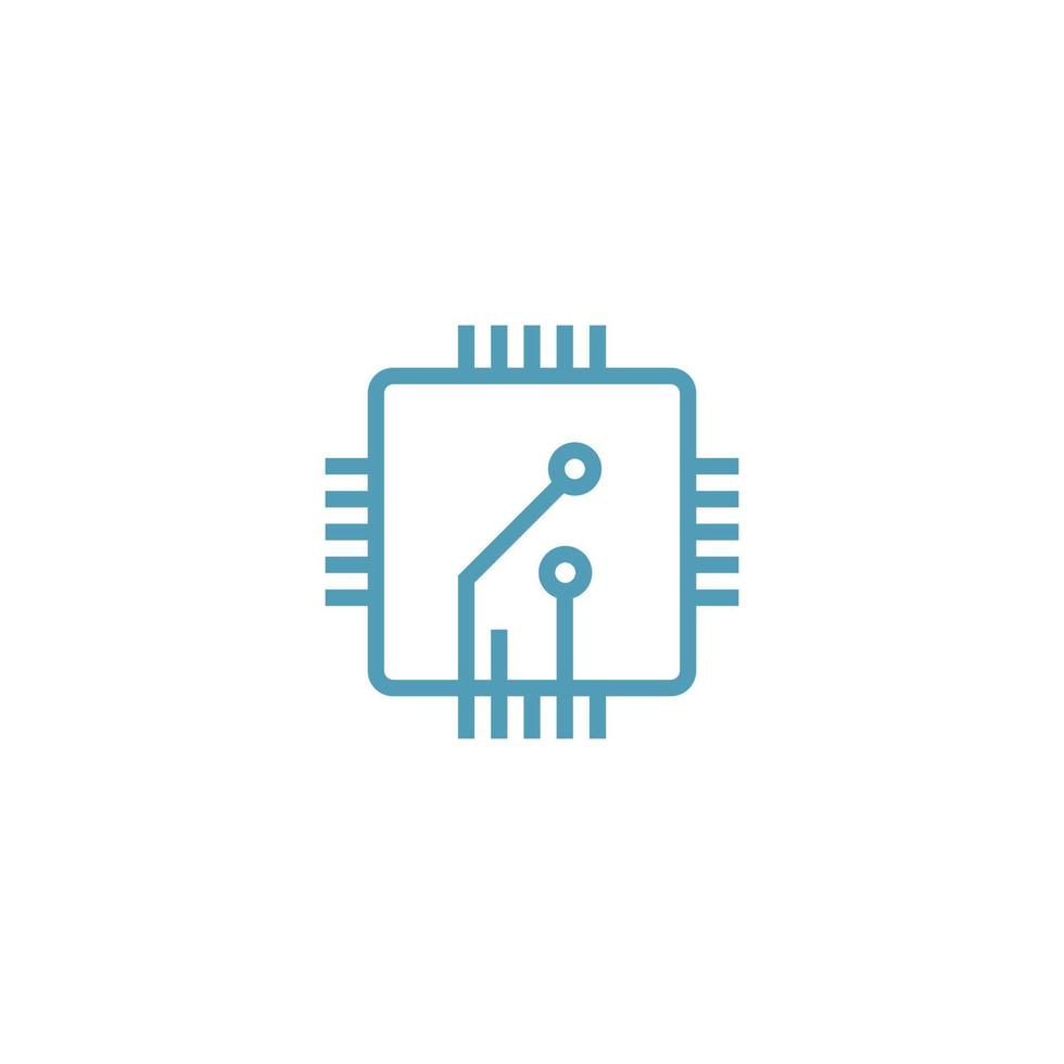 vector de diseño de logotipo de icono de circuito