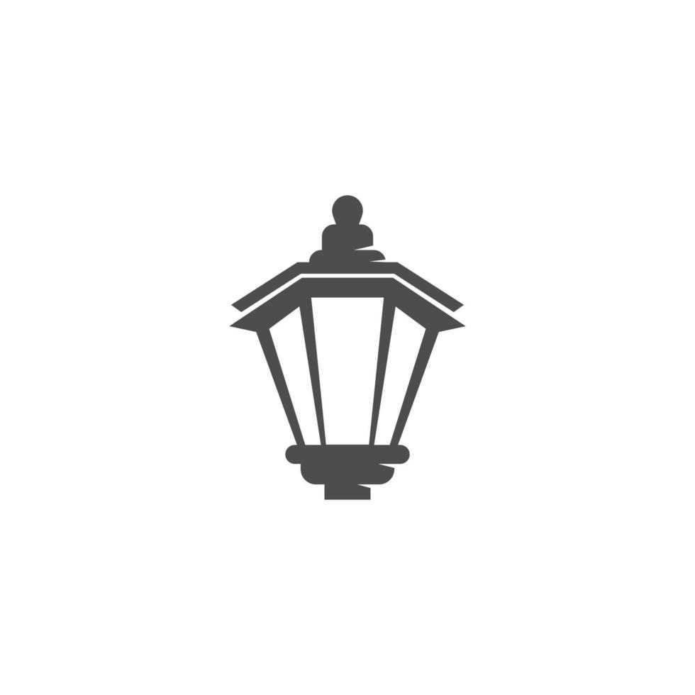 Lantern logo icon design vector