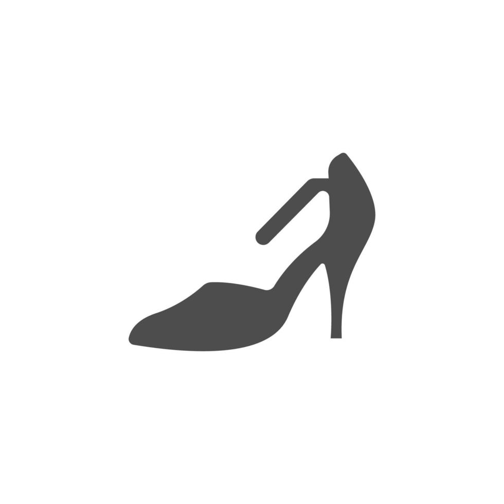 diseño de logotipo de icono de tacones altos vector