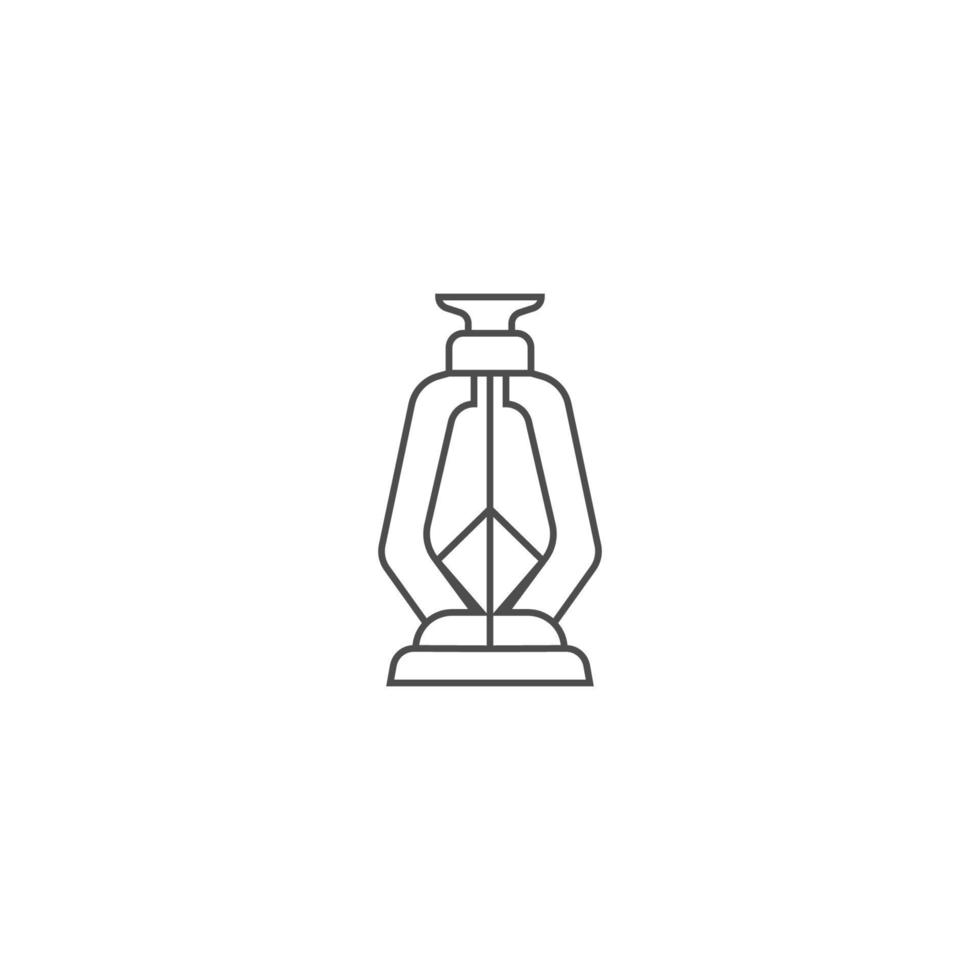 Lantern logo icon design vector