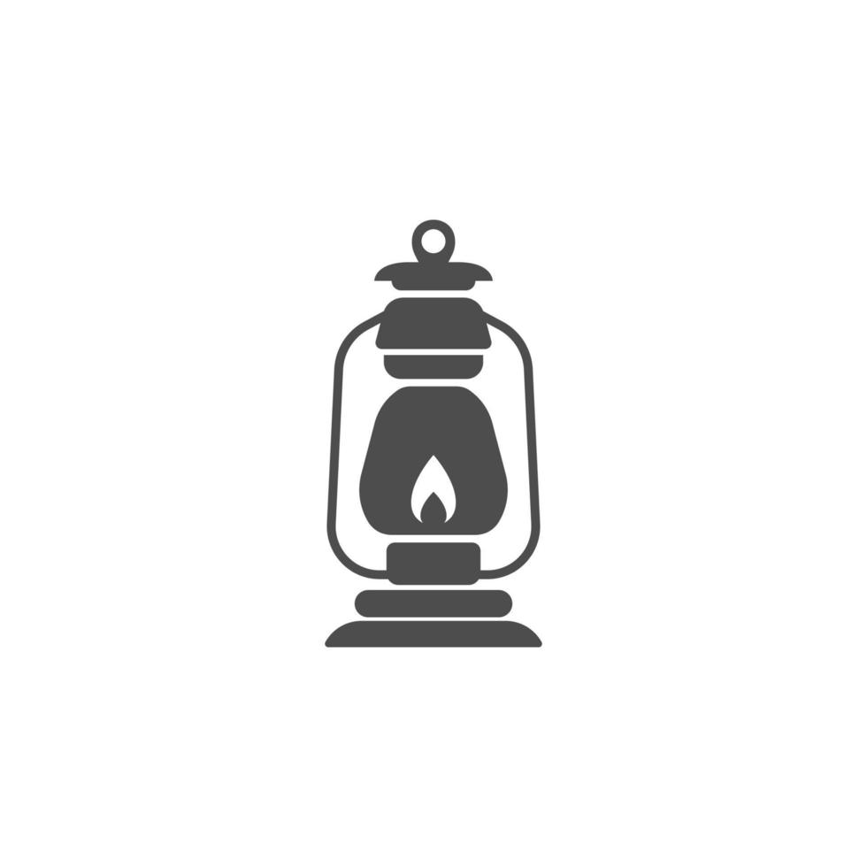 Lantern logo icon design vector