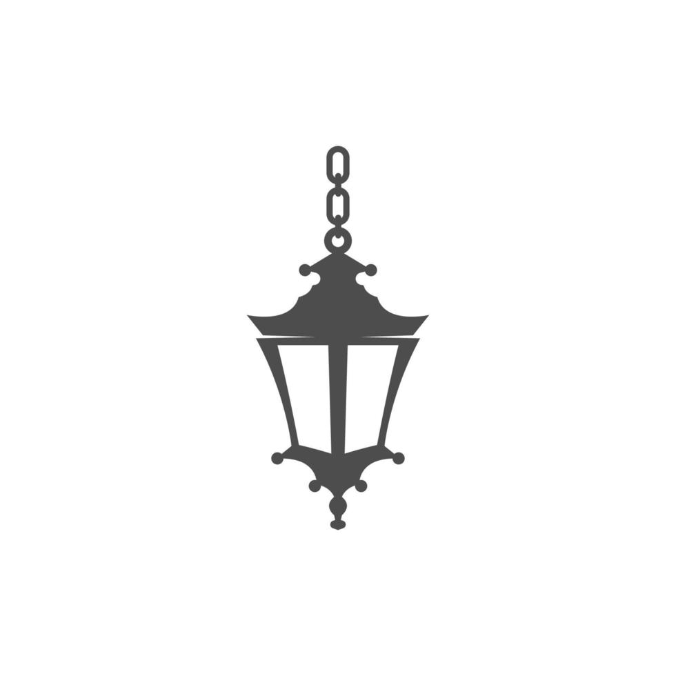 Lantern logo icon design vector