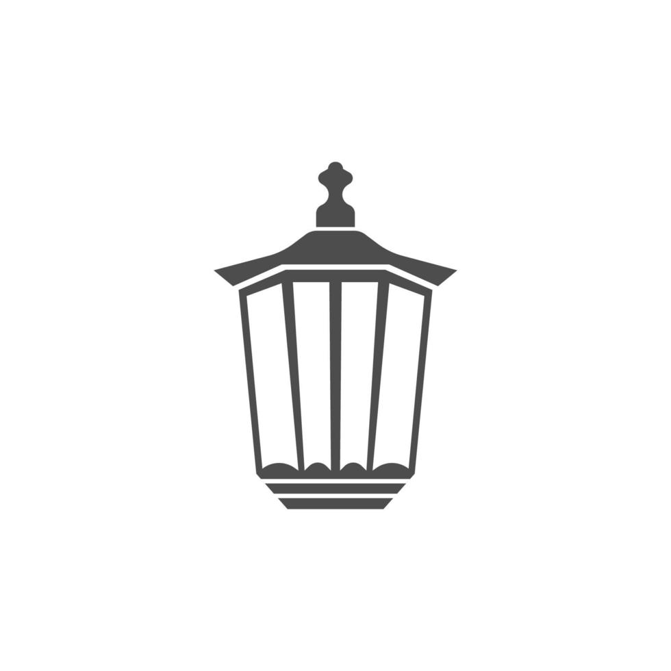 Lantern logo icon design vector