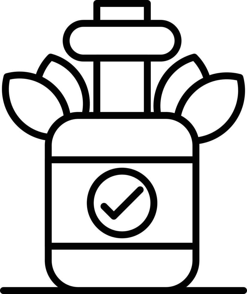 icono de contorno de aceite de oliva vector