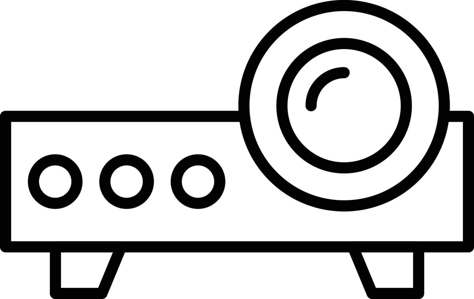 Projector Outline Icon vector