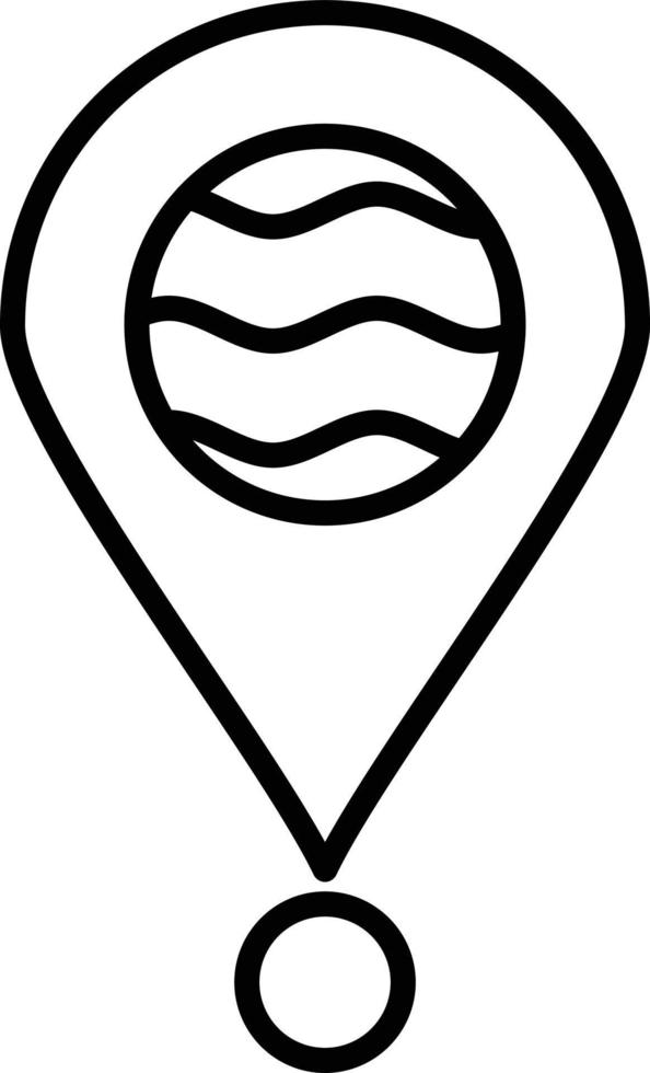 Location Outline Icon vector