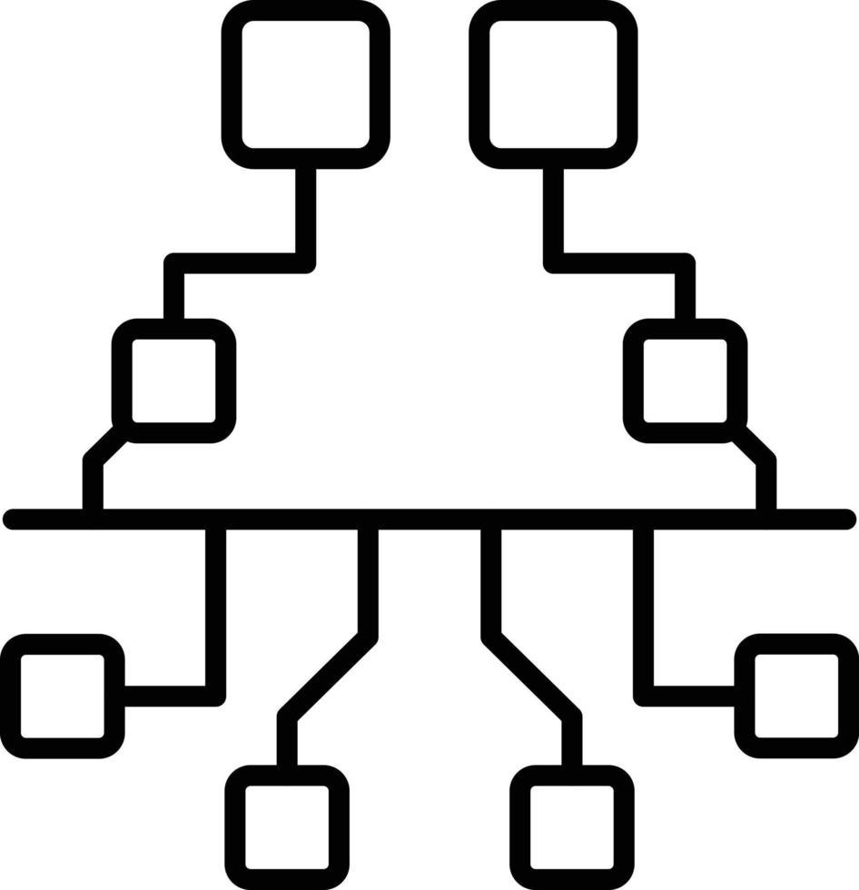 Sequence Outline Icon vector