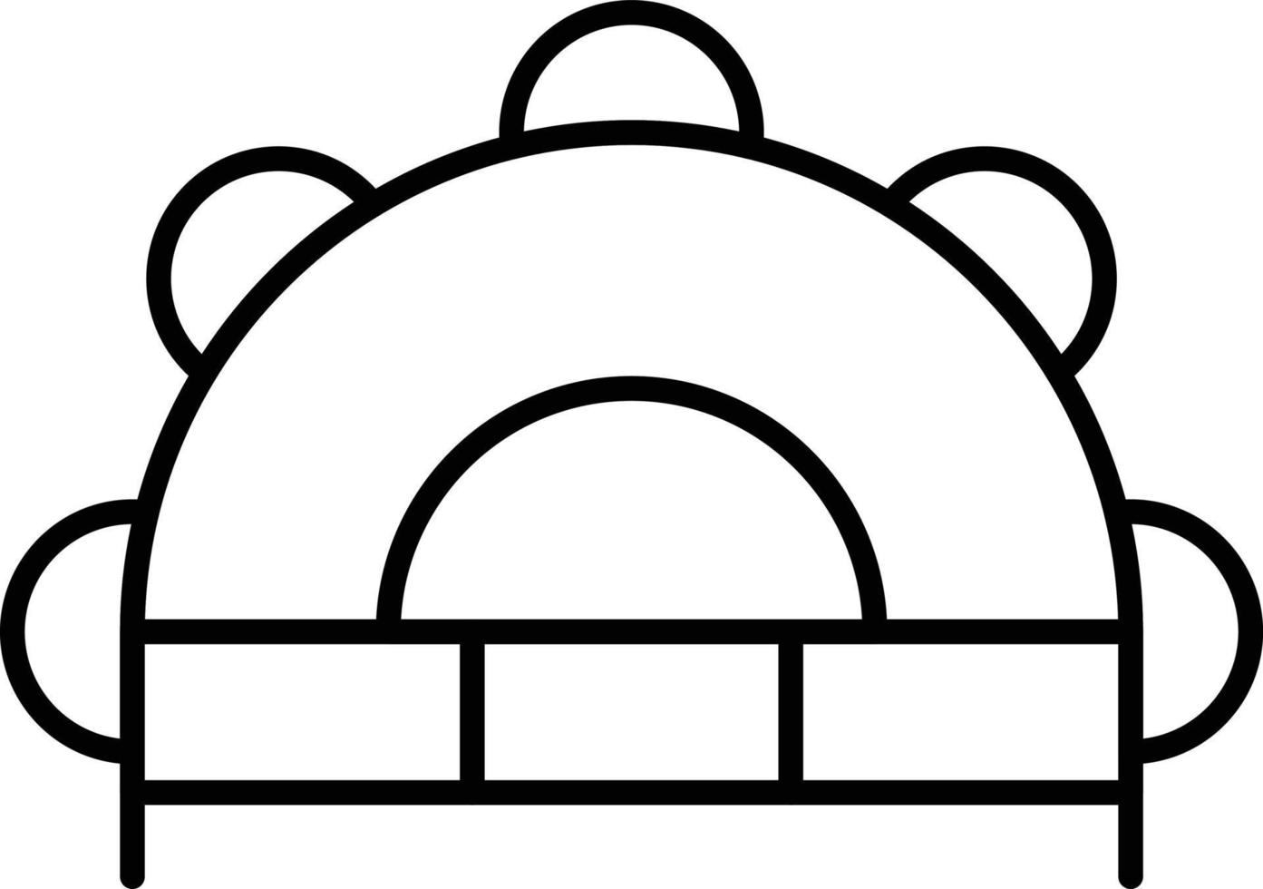 Bells Outline Icon vector