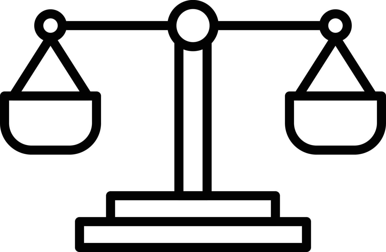 Scale Outline Icon vector