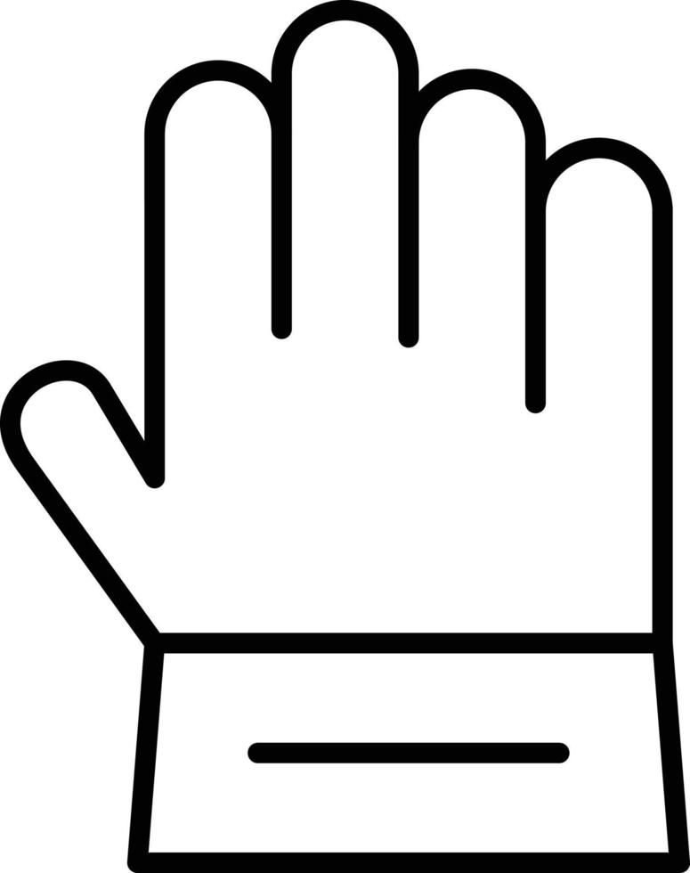Glove Outline Icon vector